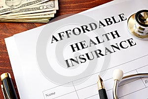 Affordable health insurance.