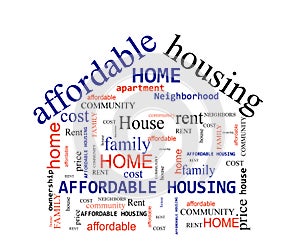 Affordable Housing word cloud photo