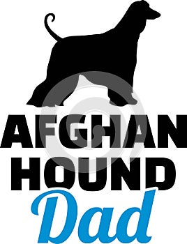 Afghan Hound dad silhouette