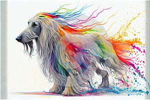 Afghan hound dog