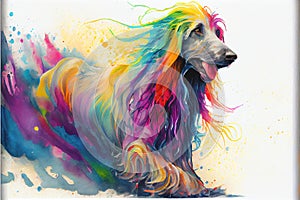 Afghan hound dog