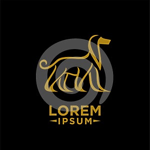 Afghan Hound dog logo icon designs illustration logo icon designs illustration