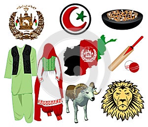 Afghanistan icons