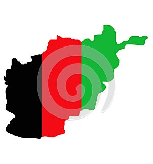 Afghanistan map outline