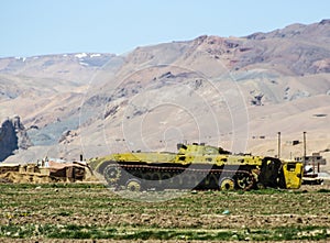 Afghanistan old tank