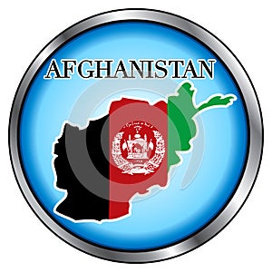 Afghanistan Round Button