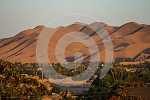 Afghanistan desert village in the North West in the middle fighting season