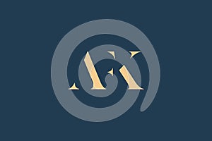 AFK abstract letter logo design