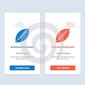 Afl, Australia, Football, Rugby, Rugby Ball, Sport, Sydney  Blue and Red Download and Buy Now web Widget Card Template