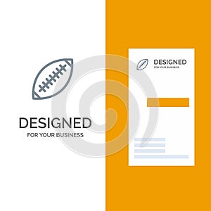 Afl, Australia, Football, Rugby, Rugby Ball, Sport, Sydney Grey Logo Design and Business Card Template