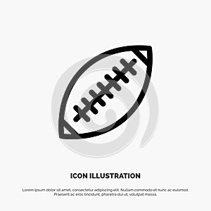 Afl, Australia, Football, Rugby, Rugby Ball, Sport, Sydney Line Icon Vector