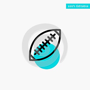 Afl, Australia, Football, Rugby, Rugby Ball, Sport, Sydney turquoise highlight circle point Vector icon