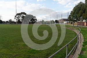 An AFL football oval in the suburbs of Melbourne