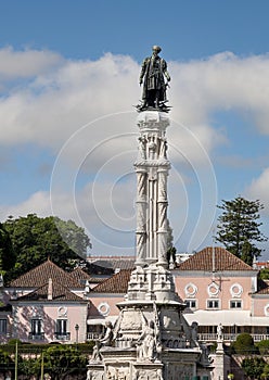 Afonso de Albuquerque statue and monument in the Belem district of the City of Lisbon, Portugal.