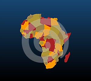 Africa (coloured) photo