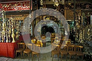 AFRICA EGYPT CAIRO OLD TOWN MARKET TEA HOUSE