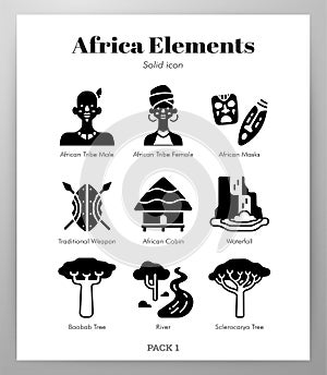 Africa elements Solid pack