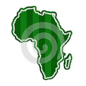 Africa Green Soccer Field Shape for FIFA WORLD CUP photo