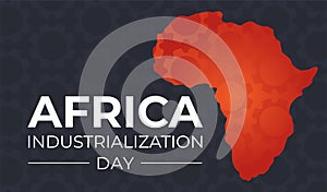 Africa Industrialization Day Background Illustration