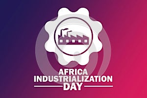 Africa Industrialization Day Vector illustration