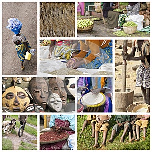 Africa life collage