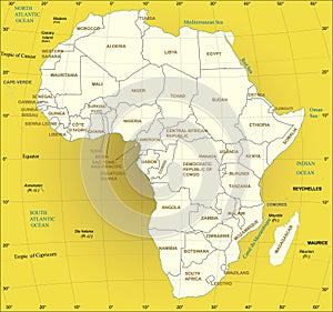 Africa Map.