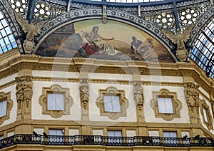 Africa mosaic, Galleria Vittorio Emanuele II, Milan, Italy