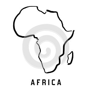 Africa simple map