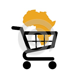 Africa is sold and bought. Purchase, buy and sale of continent and country.