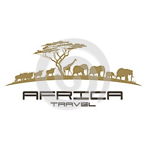 Africa Travel Logo design