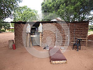 Africa village huts zambia trip