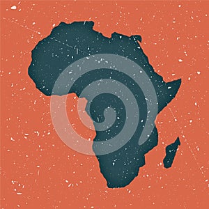 Africa vintage map.