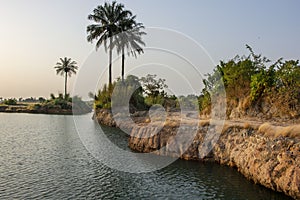 Africa West Coast Conakry Kamsar Boke province hand made lake photo