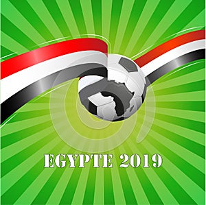 African 2019 Egypt background vector illustration