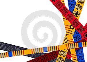 African Adinkra background.