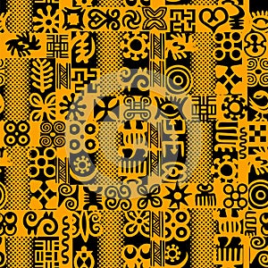 African Adinkra Pattern