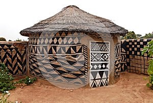 African adobe hut