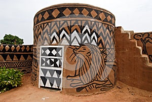 African adobe hut