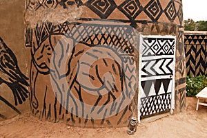 African adobe hut