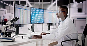 African American Analyzing Spreadsheet Data