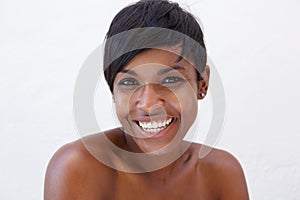 African american beauty smiling