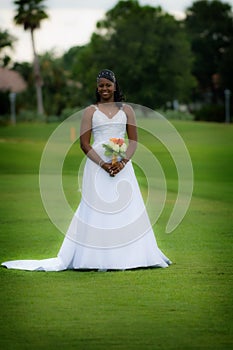 African american bride