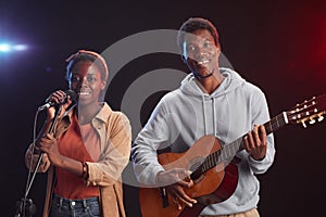 African-American Couple on Stage