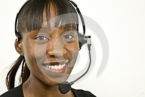 African American Customer Support Representative