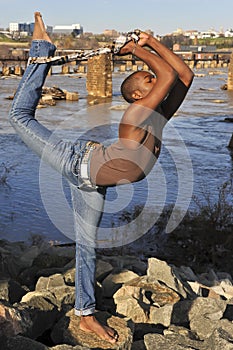 African American dancer / model in Richmond, VA.