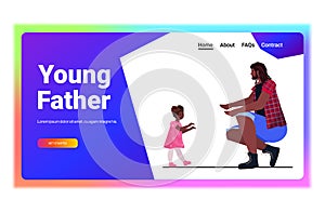 african american father playing with little daughter parenting fatherhood concept dad spending time with his kid