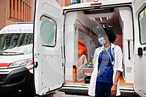 African american female paramedic