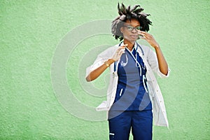 African american female paramedic