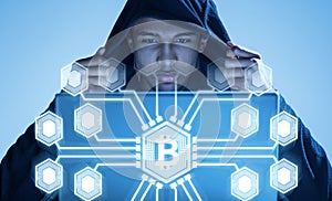 African American hacker and bitcoins