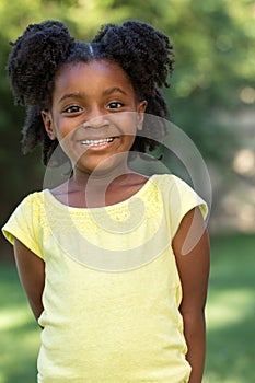 African American little girl.